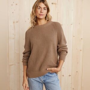 Jenni Kayne Oversized Cotton Fisherman Sweater
